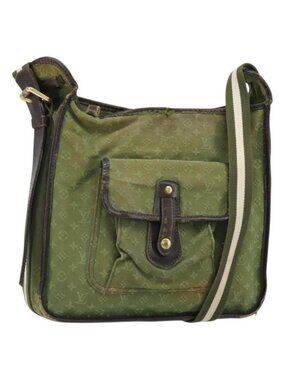 Authentic LOUIS VUITTON Monogram Mini Besace Mary Kate Bag TST Khaki M92322 LV